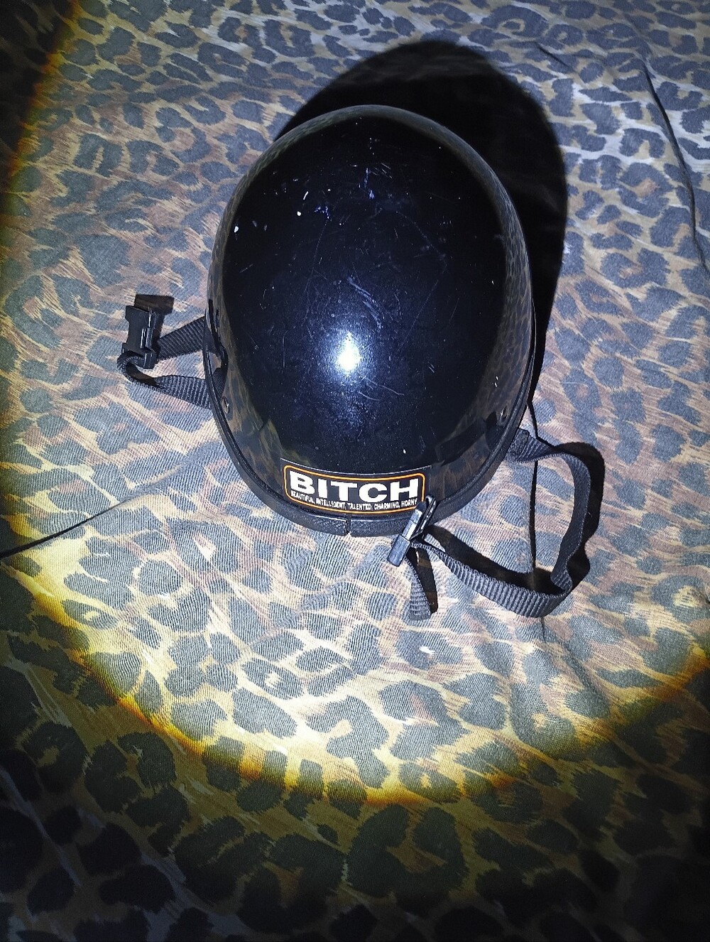 Vintage Novelty Sticker Acronym Biker  Helmet